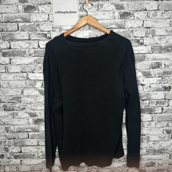 EUC Old Navy Men's 100% Cotton Black Knit Pullover Size XXL (RN 462574) - Picture 3 of 10